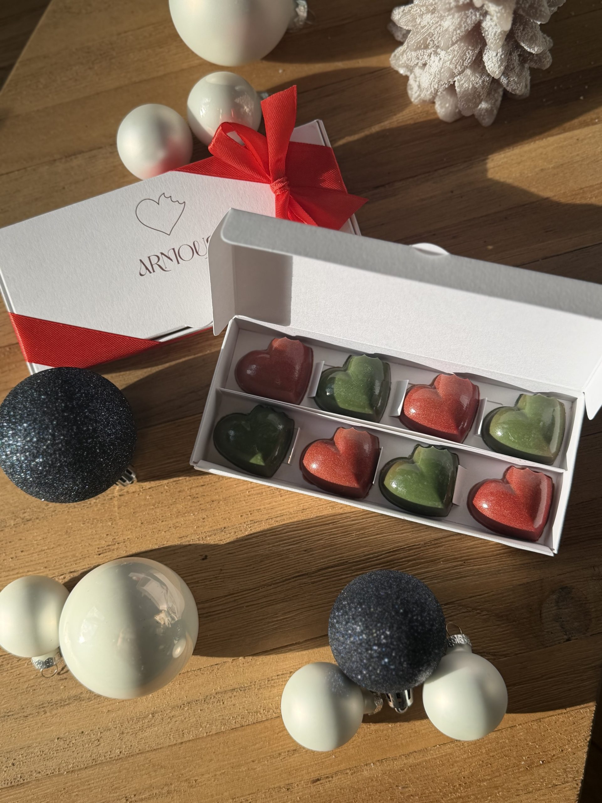 Assortiment de 8 bonbons de noël lacté